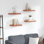 vidaXL Falpolc Falra szerelhető 4 pcs Piros 40 x 23, 5 x 4 cm Faanyag (42019922)