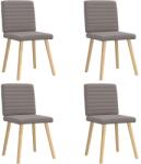 vidaXL 4 db tópszínű szövet étkezőszék (3315280)