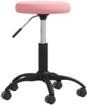 vidaXL rózsaszín bársony masszázsszék (3085743)