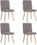 vidaXL 4 db tópszínű szövet étkezőszék (3315197)
