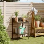 vidaXL antracitszürke horganyzott acél növénytartó 56, 5x54, 5x100 cm (364534)