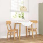 vidaXL 2 db tömörfa gumiból készült étkezőszékek (4102438)