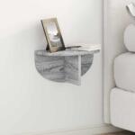 vidaXL Falpolc Falra szerelhető Szürke Sonoma 38 x 19 x 19 cm Faanyag (891420)