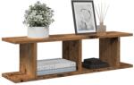 vidaXL 2 db antik fa színű szerelt fa fali polc 75 x 18 x 20 cm (856598)