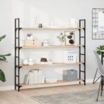 vidaXL 2 db kezeletlen tömör akácfa függőpolc 160 x 20 x 2 cm (3279360)