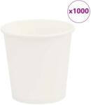 vidaXL 1000 db fehér papír kávéscsészék 4oz 100ml (4102790)