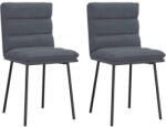 vidaXL 2 db sötétszürke bársony étkezőszék (4101283)