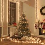 vidaXL meleg fehér fényű fürtös PVC LED-szalag 2000 LED-del 17 m (343244)