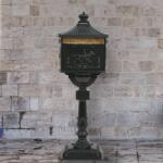 vidaXL zöld, vintage stílusú, rozsdamentes alumínium álló postaláda (43893)