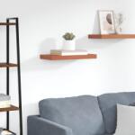 vidaXL Falpolc Falra szerelhető tárolóval Piros 50 x 23 x 4 cm Faanyag (42019923)