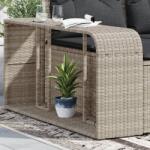 vidaXL 2 db világosszürke polyrattan tárolópolc (366188)