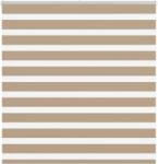 vidaXL zebrafüggönnyel homokbarna szövetszélesség 135, 9 cm poliészter (4014529)