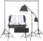 vidaXL fotóstúdió-felszerelés lámpákkal (3094676)