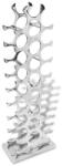 vidaXL bortartó állvány 27 palackhoz alumínium ezüst (243503)