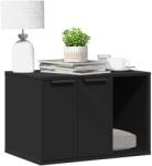 vidaXL fekete szerelt fa macskaalomdoboz 60 x 40 x 40 cm (857725)