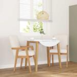 vidaXL 2 db tömörfa gumiból készült étkezőszékek párnákkal (4102483)