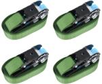 vidaXL 4 db zöld racsnis rögzítő heveder 800 daN 6 m (148893)