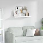 vidaXL Falpolc Falra szerelhető Fehér márvány 90 x 23, 5 x 4 cm Faanyag (42019974)