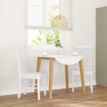 vidaXL 2 db fehér tömörfa gumiból készült étkezőszékek (4102505)