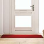 vidaXL Ajtószőnyeg Piros és Fekete 60 x 180 cm Polipropilén és vinil (4100792)