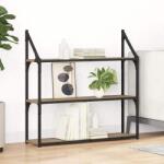 vidaXL Falpolc polcokkal Artisan tölgy 80 x 21 x 78, 5 cm Faanyag (882794)