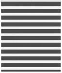 vidaXL zebrafüggönnyel fekete szövetszélesség 115, 9 cm poliészter (4014239)