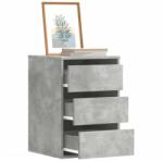 vidaXL betonszürke szerelt fa fiókos sarokszekrény 40 x 41 x 58 cm (852837)