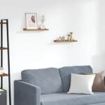 vidaXL Falpolc polcokkal tárolóval 2 pcs Barna 40 x 9 x 3 cm Faanyag (42020011)