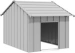 vidaXL Kutyaház tetővel 83x130x85 cm horganyzott acél (4100916)