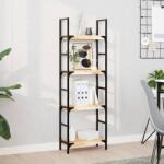 vidaXL 4 db kezeletlen tömör akácfa függőpolc 40 x 20 x 4 cm (3279418)