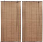 vidaXL 2 db barna bambusz redőny 80 x 160 cm (3057518)