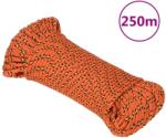 vidaXL narancssárga polipropilén hajókötél 3 mm 250 m (152643)