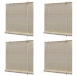 vidaXL 4 db természetes bambuszroló 120 x 160 cm (278743)