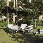 vidaXL terepszínű vízálló kempingponyva 366x306 cm (4009596)