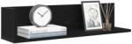 vidaXL 2 db fekete szerelt fa fali polc 75 x 16, 5 x 16, 5 cm (860032)