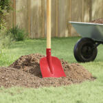 vidaXL Lapát Fej Piros 32 x 24, 5 cm Porszórt acél (42019404)