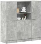 vidaXL 3 részes betonszürke szerelt fa konyhaszekrény garnitúra (3324154)