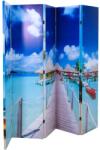 vidaXL tengerpart mintás paraván 200 x 170 cm (240478)
