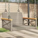 vidaXL szürke polyrattan hintapad 63 x 62 x 40 cm (368171)