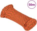 vidaXL narancssárga polipropilén hajókötél 4 mm 50 m (152646)
