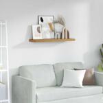 vidaXL Falpolc Falra szerelhető Barna 90 x 23, 5 x 4 cm Faanyag (42019953)