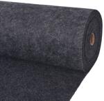 vidaXL antracitszürke bordás kiállítási szőnyeg 1, 2 x 10 m (287668)