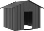 vidaXL Kutyaház tetővel 131x101x102 cm horganyzott acél (4100917)
