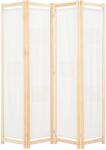 vidaXL krémszínű 4-paneles szövetparaván 160 x 170 x 4 cm (248173)