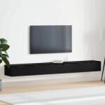 vidaXL Fali szekrény 2 pcs Fekete tölgy 102 x 30 x 20 cm Faanyag (3333075)