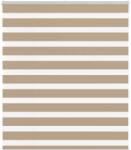 vidaXL zebrafüggönnyel homokbarna szövetszélesség 125, 9 cm poliészter (4014553)