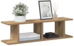 vidaXL 2 db kézműves tölgy színű szerelt fa fali polc 75 x 18 x 20 cm (856599)