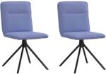 vidaXL étkezőszékek 2 db Jeans kék szövet (4101242)