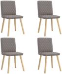 vidaXL 4 db tópszínű szövet étkezőszék (3315227)