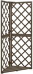 vidaXL szürke tömör fenyőfa lugasrácssarok 50 x 50 x 145 cm (316408)